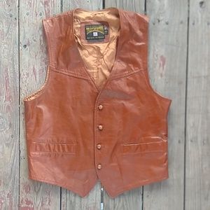 Vintage trailmaster leather vest